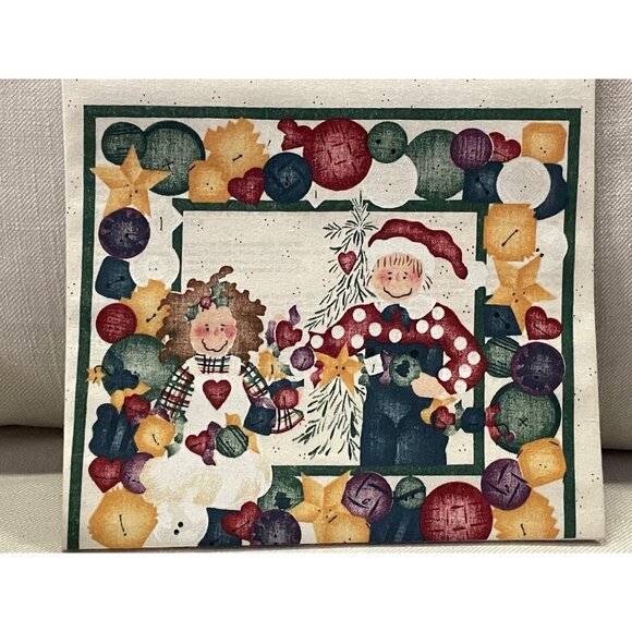 Vintage 1996 Daisy Kingdom No-Sew Fabric Applique Country Cut-Outs Raggedy Chris - Picture 8 of 11